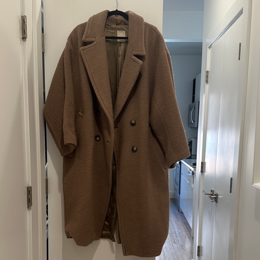 H&M Wool Blend Twill Coat